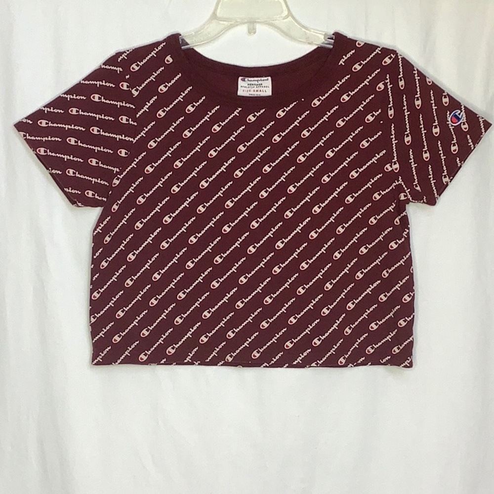 Champion Spell Out Crop Top S
